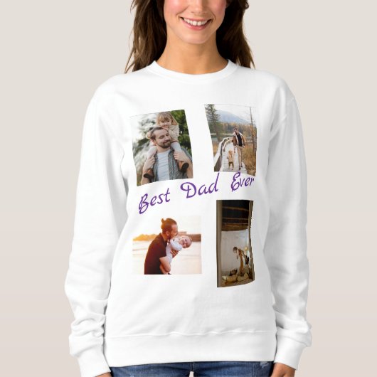 Personalisierte FotoCollage einer Familie Sweatshirt (Vorderseite)
