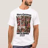 Personalisierte FotoCollage einer Familie T-Shirt (Vorderseite)