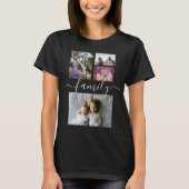 Personalisierte FotoCollage einer Familie T-Shirt (Vorderseite)