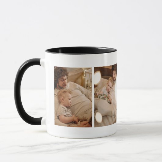 Personalisierte FotoCollage einer Familie Tasse (Links)