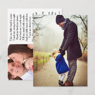 Personalisierte Fotocollage Erster Vatertag Behalt Feiertagspostkarte