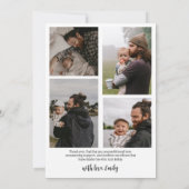 Personalisierte FotoCollage Erster Vatertag Einladung (Rückseite)