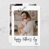 Personalisierte FotoCollage Erster Vatertag Einladung (Vorne/Hinten)