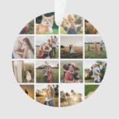 Personalisierte Fotocollage-Familie Ornament (Vorderseite)