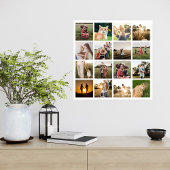Personalisierte Fotocollage-Familie Poster