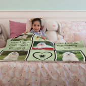 Personalisierte FotoCollage für die Hausbesprechun Fleecedecke