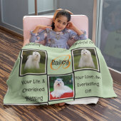 Personalisierte FotoCollage für die Hausbesprechun Fleecedecke