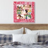 Personalisierte FotoCollage für die Mama Leinwanddruck (Insitu (Schlafzimmer))