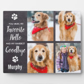 Personalisierte FotoCollage für Haustiere halten Fotoplatte (Vorderseite)