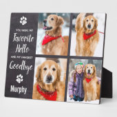 Personalisierte FotoCollage für Haustiere halten Fotoplatte (Seite)