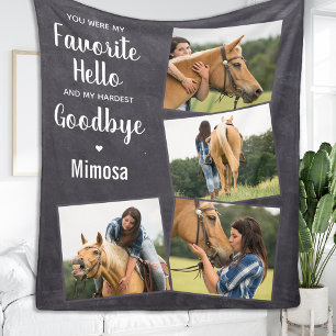 Personalisierte FotoCollage für Pferde Fleecedecke