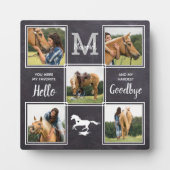 Personalisierte FotoCollage für Pferde Fotoplatte (Vorderseite)