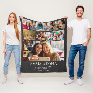 Personalisierte Fotocollage Geburtstags-Wurfdecke Fleecedecke