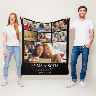 Personalisierte Fotocollage Geburtstags-Wurfdecke Fleecedecke