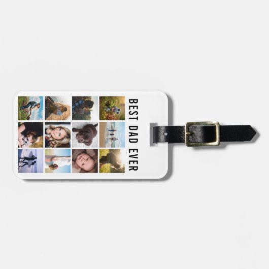 Personalisierte FotoCollage Gepäckanhänger (Vorderseite horizontal)