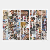 Personalisierte FotoCollage Geschenkpapier Set (Vorderseite)