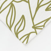 Personalisierte Fotocollage Greenery 9  Fleecedecke (Ecke)