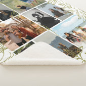 Personalisierte Fotocollage Greenery 9  Sherpadecke (3/4)