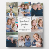 Personalisierte FotoCollage Großeltern Moderne Fotoplatte (Vorderseite)