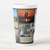 Personalisierte FotoCollage hohe Latte-Tasse Milchtasse (Vorderseite)