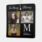 Personalisierte FotoCollage im Love Memory Keramikornament (Links)