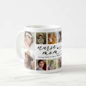 Personalisierte Fotocollage Krankenschwester Mutte Kaffeetasse (Vorderseite Links)