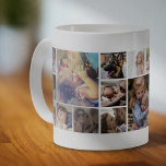 Personalisierte FotoCollage mit 19 Square Kaffeetasse<br><div class="desc">Coole Foto Collage Tasse mit 19 Bildern von Familie,  Freunden und Haustieren für Sie zu ändern.</div>
