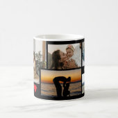 Personalisierte Fotocollage mit herzlicher Botscha Kaffeetasse (Mittel)