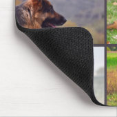 Personalisierte Fotocollage mit Hund Mousepad (Ecke)
