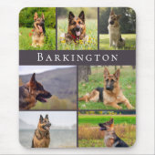 Personalisierte Fotocollage mit Hund Mousepad (Vorne)