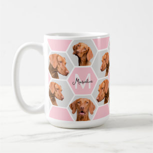 Personalisierte Fotocollage mit Hund und Katze in Kaffeetasse