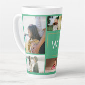 Personalisierte Fotocollage mit Monogramm Milchtasse (Linke Ecke)
