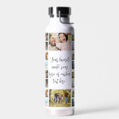 Personalisierte Fotocollage mit Zitat Trinkflasche (Links)