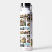 Personalisierte Fotocollage mit Zitat Trinkflasche (Vorne)
