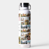 Personalisierte Fotocollage mit Zitat Trinkflasche (Rückseite)