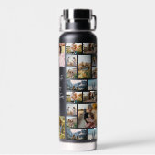 Personalisierte Fotocollage mit Zitat Trinkflasche (Rückseite)