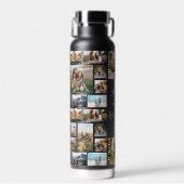 Personalisierte Fotocollage mit Zitat Trinkflasche (Vorne)