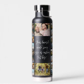 Personalisierte Fotocollage mit Zitat Trinkflasche (Links)