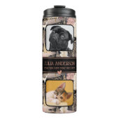 Personalisierte FotoCollage Moderne Weihnachten Thermosbecher (Vorderseite)