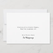 Personalisierte FotoCollage Moderner Abschluss Karte (Rückseite)