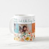 Personalisierte FotoCollage Nana Grandmas Garten Kaffeetasse (Vorderseite Links)