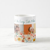 Personalisierte FotoCollage Nana Grandmas Garten Kaffeetasse (Mittel)