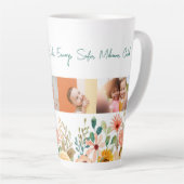 Personalisierte FotoCollage Nana Grandmas Garten Milchtasse (Rechte Ecke)