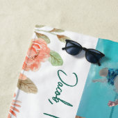 Personalisierte FotoCollage Nana Grandmas Garten Strandtuch (Beispiel)