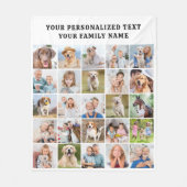 Personalisierte FotoCollage Niedlich 25 Bilder Fleecedecke (Vorderseite)