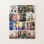 Personalisierte FotoCollage Puzzle<br><div class="desc">Personalisierte Familienfotomaterial Live-Fotos der Kissen in einem Raum unten. Moderne Fotos für Fotosammlungen</div>