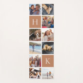 Personalisierte FotoCollage | Rostmonogramm Yogamatte (Vorderseite)