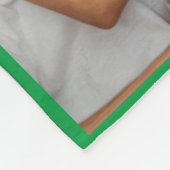 Personalisierte FotoCollage, schöne Familiengrün Fleecedecke (Ecke)