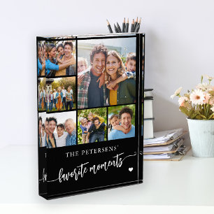 Personalisierte Fotocollage Schriftzug Familie 6 F Fotoblock