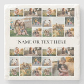 Personalisierte FotoCollage Steinuntersetzer (Vorderseite)